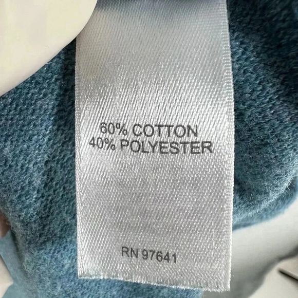 J Jill PURE JILL Womens M RELAXED Fit 3/4 Sleeve Blue PONCHO Tunic Cowl Neck - Picture 14 of 16